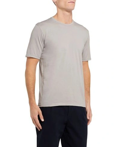 Shop Aspesi T-shirts In Light Grey