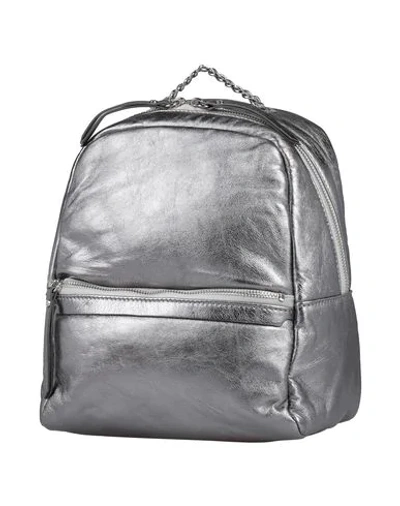 Shop Gianni Chiarini Backpacks & Fanny Packs In Silver