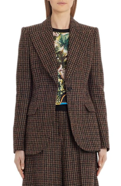 Shop Dolce & Gabbana Check Wool Blend Blazer