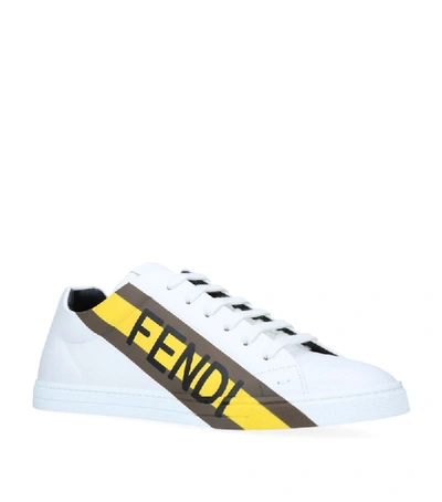 Shop Fendi Logo Stripe Sneakers