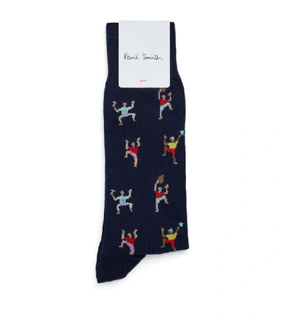 Shop Paul Smith Embroidered Climbers Socks