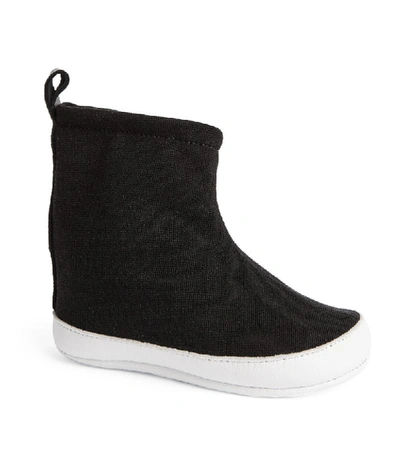 Shop Balmain Kids B-tape Booties