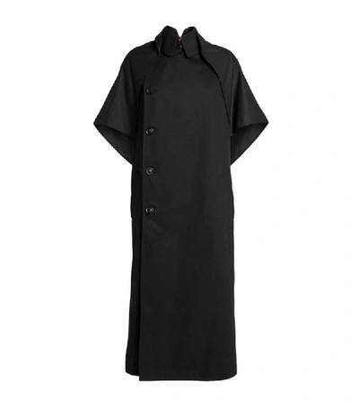 Shop Yohji Yamamoto Longline Cape Coat