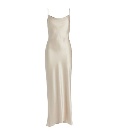 Shop Alice And Olivia Satin Harmony Maxi Dress