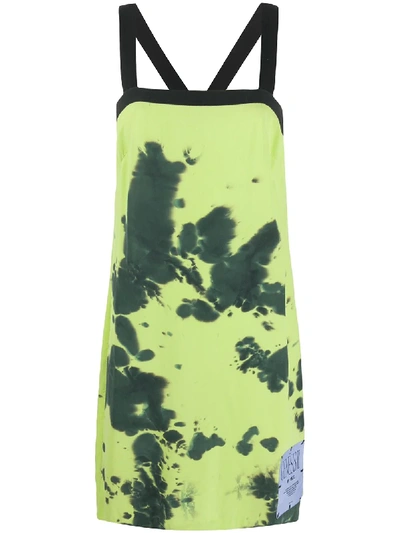 Mcq By Alexander Mcqueen Tie-dye Print Shift Dress In Yellow