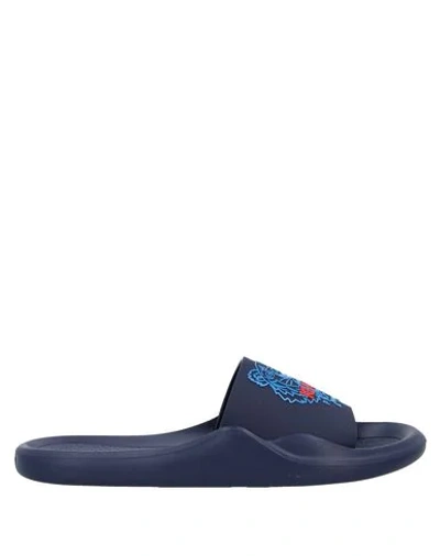 Shop Kenzo Sandals In Dark Blue