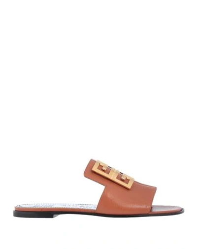 Shop Givenchy Sandals In Tan
