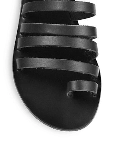 Shop Ancient Greek Sandals Niki Strappy Leather Sandals In Black