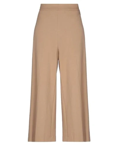 Shop Clips Casual Pants In Camel