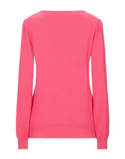 Shop Fred Perry Sweater In Fuchsia