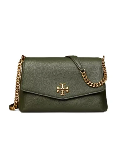 Shop Tory Burch Women's Kira Small Leather Shoulder Bag In Poblano