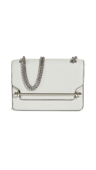 Shop Strathberry East/west Mini Bag In Pearl Grey
