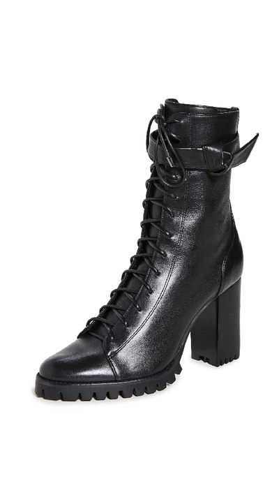 Shop Alexandre Birman 85mm Evelyn Snow Booties In Black