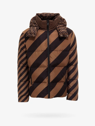 Fendi Jacket In Brown