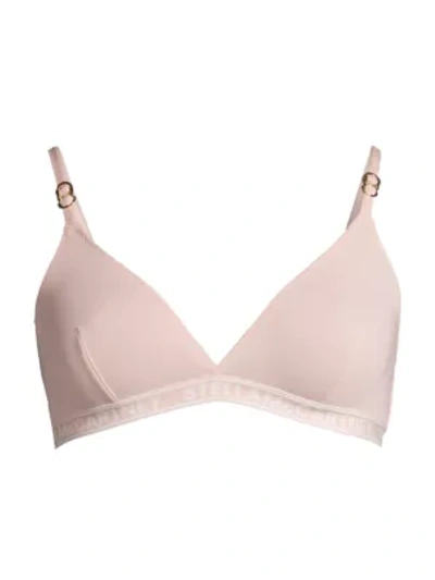 Shop Stella Mccartney Ivy Chatting Soft Triangle Bra In Rose