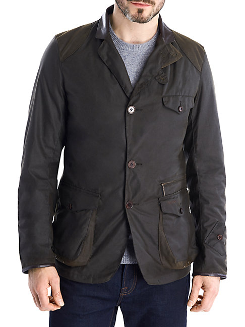barbour icons beacon sports waxed cotton jacket