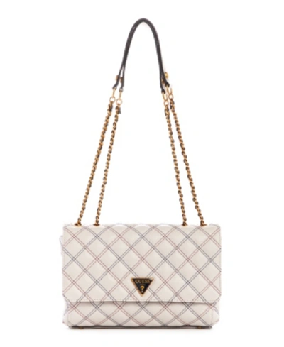 Guess Cessily Convertible Shoulder Bag In Stone Multi | ModeSens