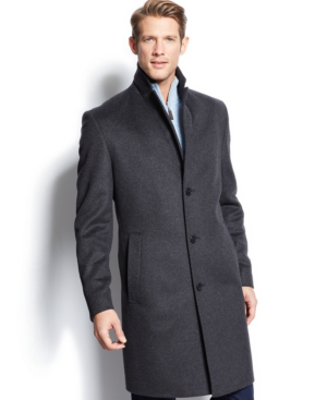 hugo boss wool overcoat