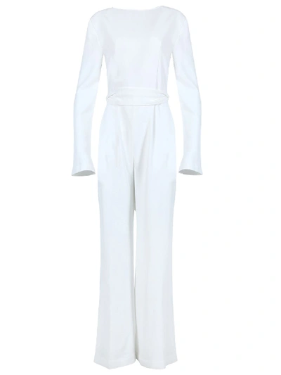 Shop Galvan Marina Jumpsuit In White