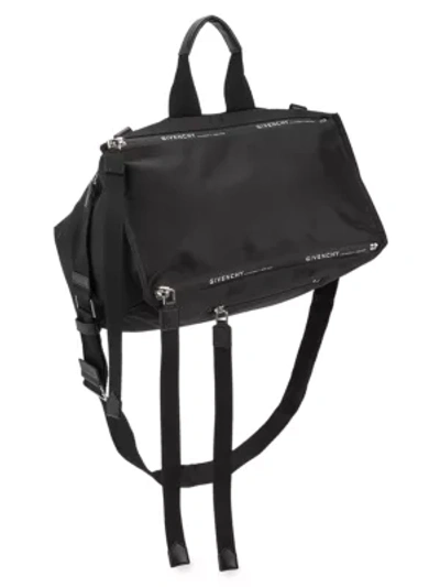 Shop Givenchy Pandora Messenger Bag In Black