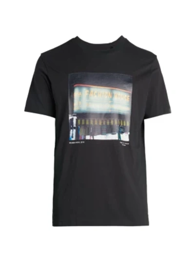 Shop Rag & Bone Fashion House Graphic T-shirt In Black