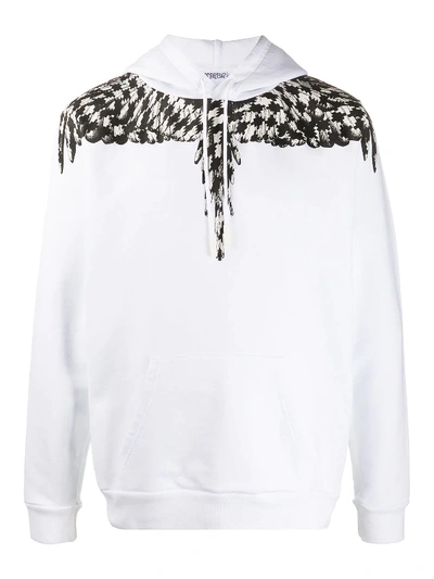 Shop Marcelo Burlon County Of Milan Cross Wings Hoodie In White