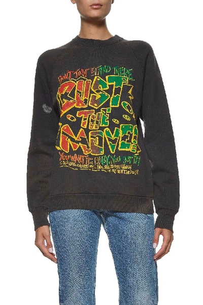 Pre-owned Vintage "bust The Move" Sweatshirt In Black