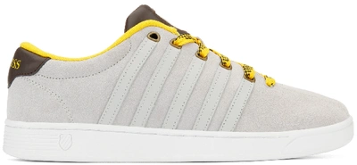 Pre-owned K-swiss  Court Pro Ii Harry Potter Hufflepuff In Grey/yellow-brown