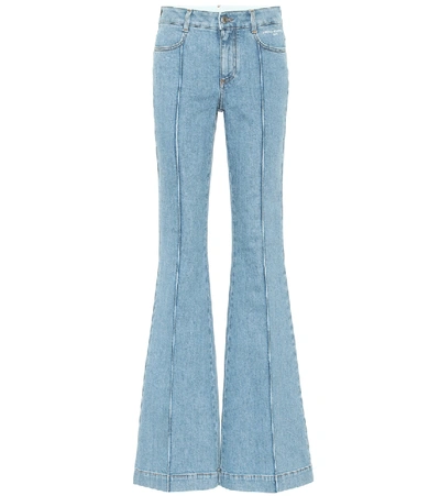 Shop Stella Mccartney Mid-rise Flared Jeans In Blue