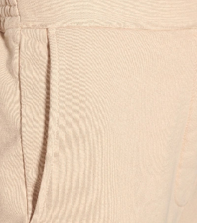 Shop Mm6 Maison Margiela Wide Cotton-jersey Trackpants In Pink