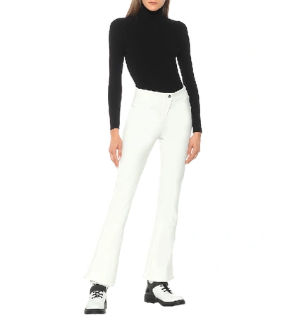 Fusalp Womens Noir Alisier Turtle-neck Stretch-knit Top Xs In Black