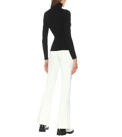 Fusalp Womens Noir Alisier Turtle-neck Stretch-knit Top Xs In Black