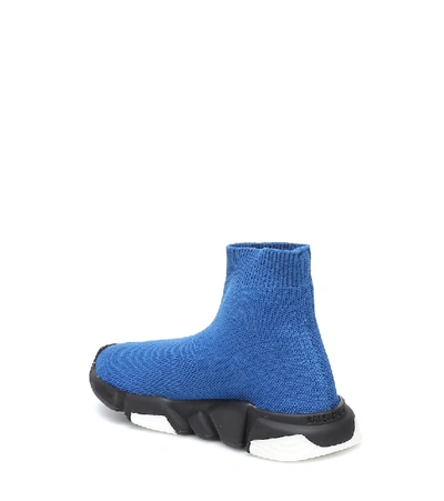 Shop Balenciaga Speed Sneakers In Blue