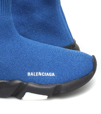 Shop Balenciaga Speed Sneakers In Blue