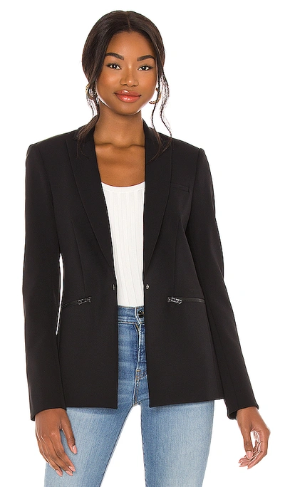 Shop Veronica Beard Scuba Jacket In Black