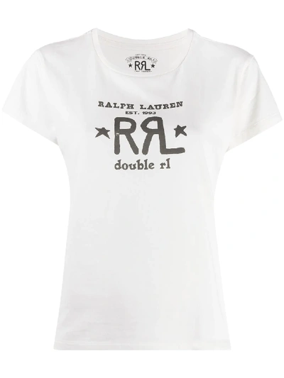 Shop Ralph Lauren T-shirt Mit Logo-print In White