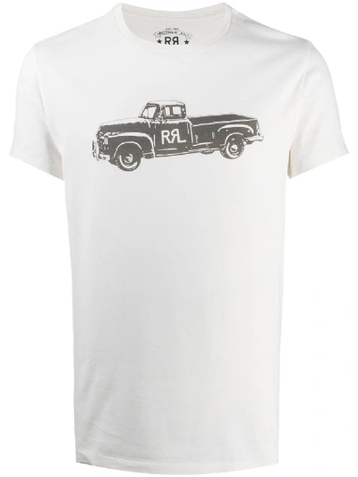Shop Ralph Lauren Short-sleeved Truck Print T-shirt In White