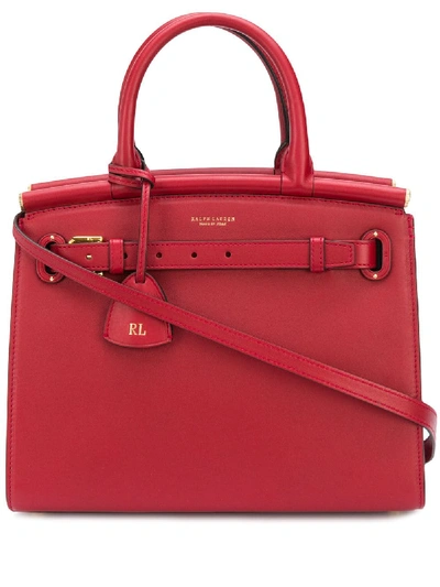 Shop Ralph Lauren The Rl50 Tote Bag In Red