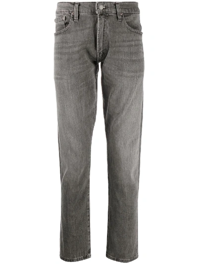 Shop Polo Ralph Lauren Sullivan Straight-leg Jeans In Grey