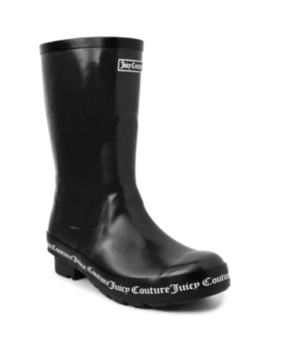 Shop Juicy Couture Women's Totally Logo Rainboots In Black