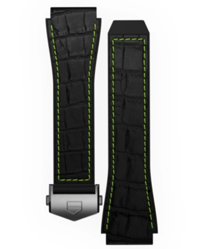 Shop Tag Heuer Men's Connected Black Rubber Smart Watch Strap