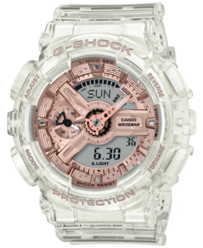 Shop G-shock Women's Analog-digital Clear Resin Strap Watch 45.9mm