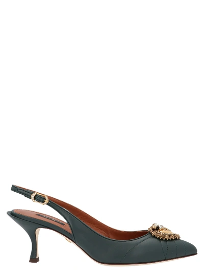 Shop Dolce & Gabbana Devotion Shoes In Green