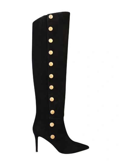 Shop L'autre Chose Suede Boots In Black