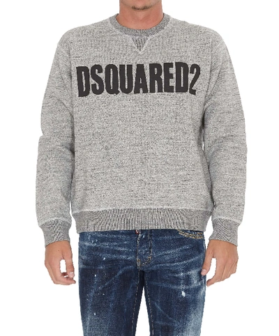 Shop Dsquared2 Logo Sweatshirt In Grey