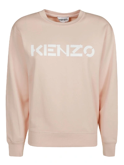Shop Kenzo Classic Fit Logo Sweatshirt In Pink
