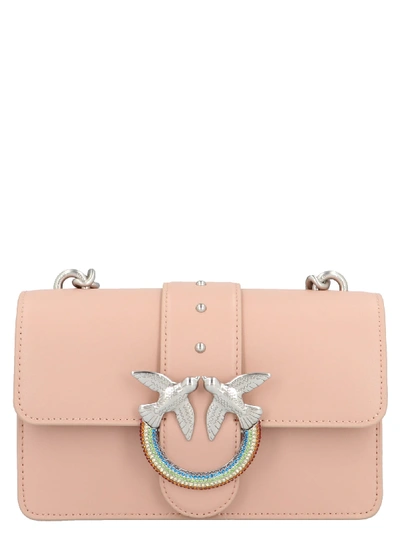 Shop Pinko Mini Love Simply Bag In Pink