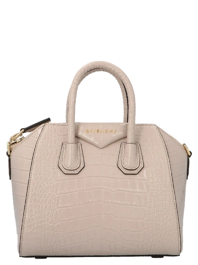 Shop Givenchy Antigona Bag In Beige