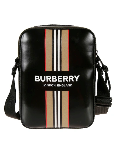 Shop Burberry Thornton Shoulder Bag In Black