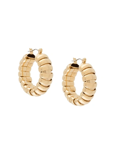 Shop Laura Lombardi Camilla Hoop Earrings In Gold